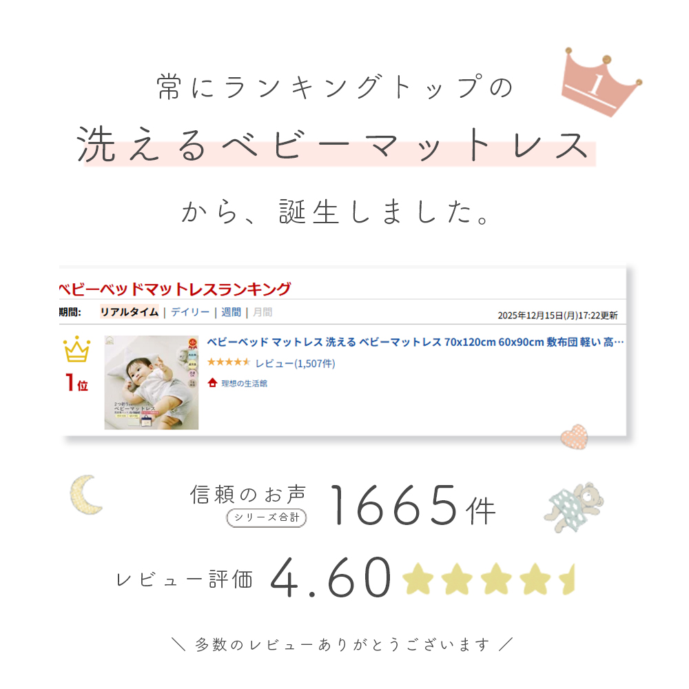 ベビー　マットレス　布団　防水シーツ　綿１００％　天然素材