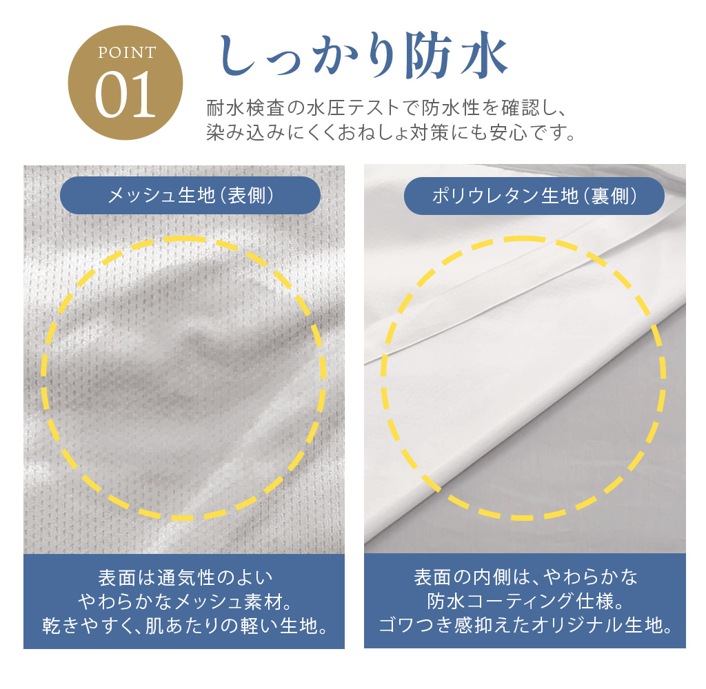 速乾 ソフトメッシュ 防水掛け布団カバー