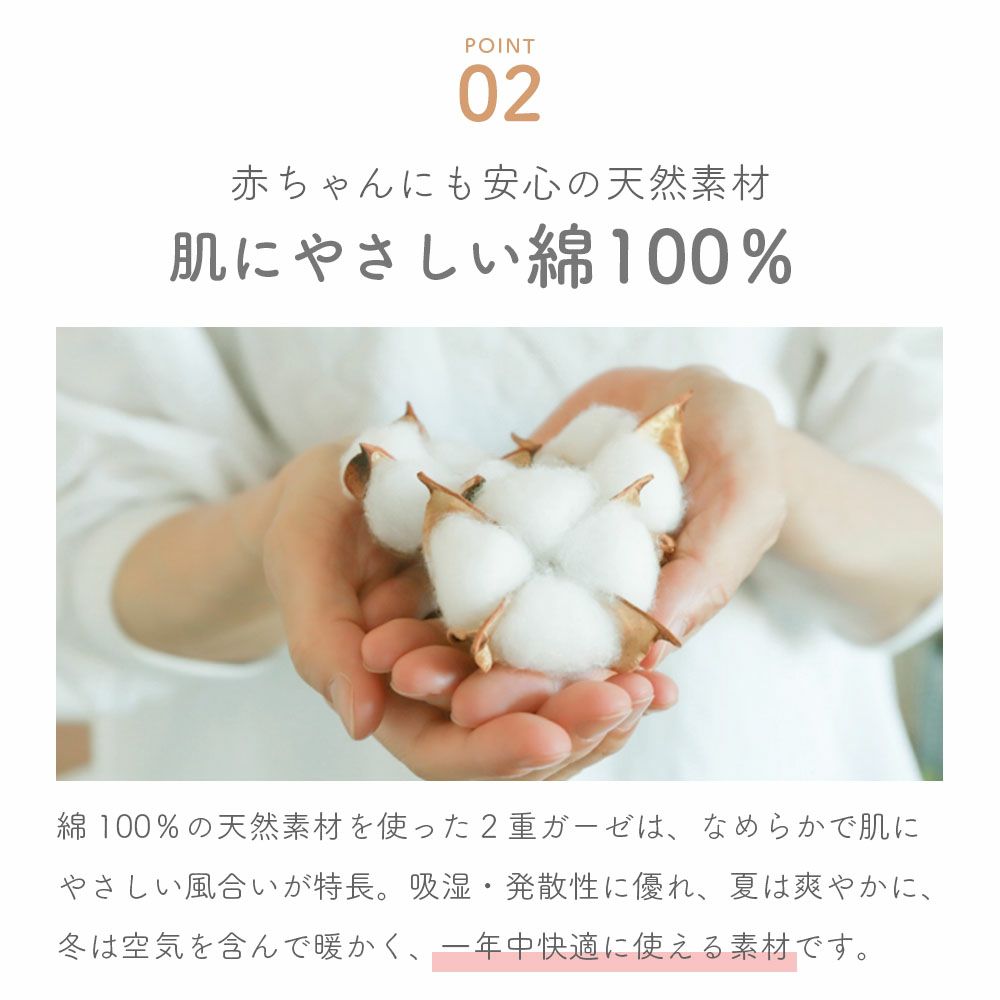 HarvestRoom ハーベストルーム ダブルガーゼ ベビーベッド用敷きパッド 70x120cm