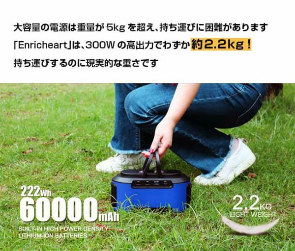 ポータブル電源 60000mAh 防災グッズ 非常用電源 防災 電源 充電