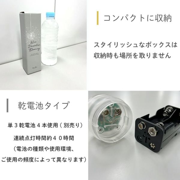 ＬＥＤライトワイヤーデコレーションブルーミングSサイズ